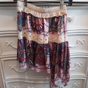 AMUSE by Patricia Forgeal Asymmetrical Skirt